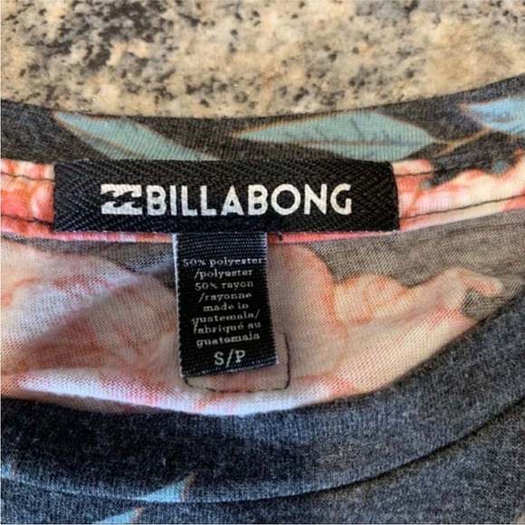 Billabong Tank Top Floral Yoga open back sz S - Picture 3 of 6